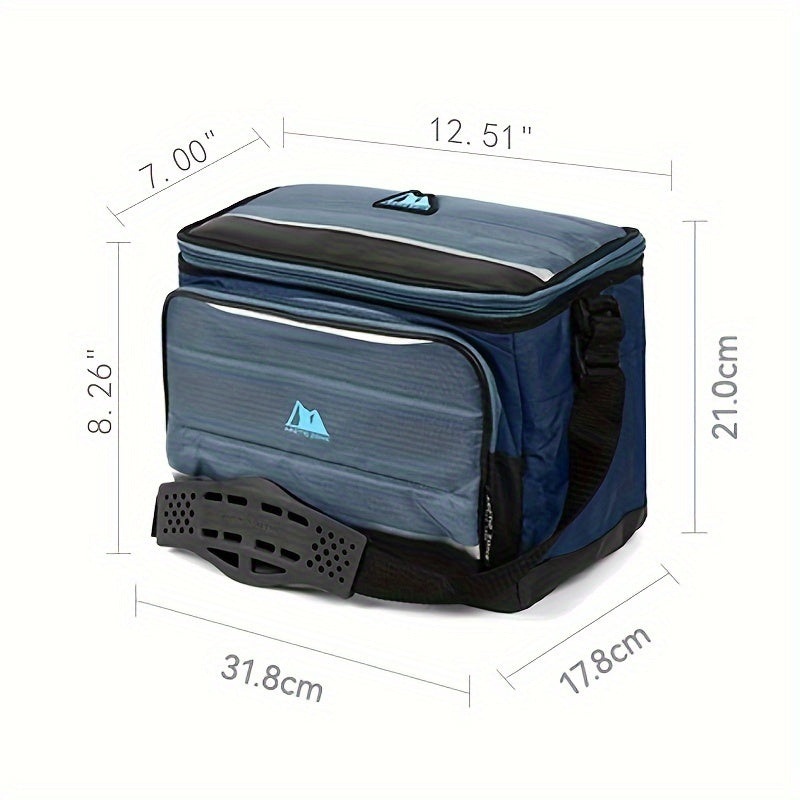 Collapsible Ice Bag for Camping and Picnic Green