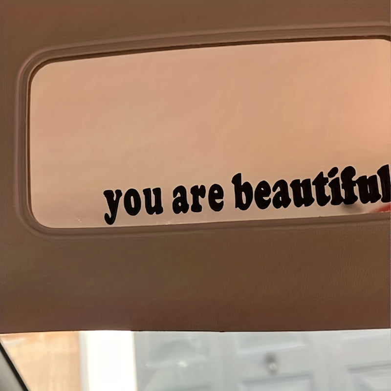 Interior Decoration Rear View Mirror Stickers Creative Sport PVC Vinyl Decals