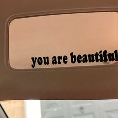Interior Decoration Rear View Mirror Stickers Creative Sport PVC Vinyl Decals