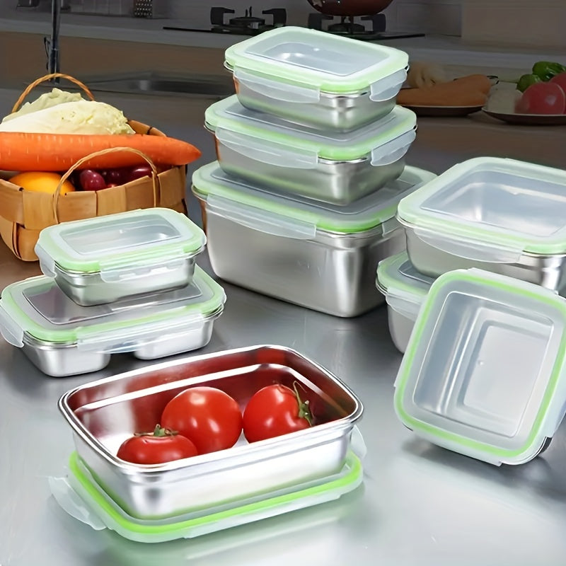 Insulated Lunch Box For Office Workers Stainless Steel Leakproof Food Container