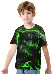Kids Lion Graphic T shirt Active Breathable Tee