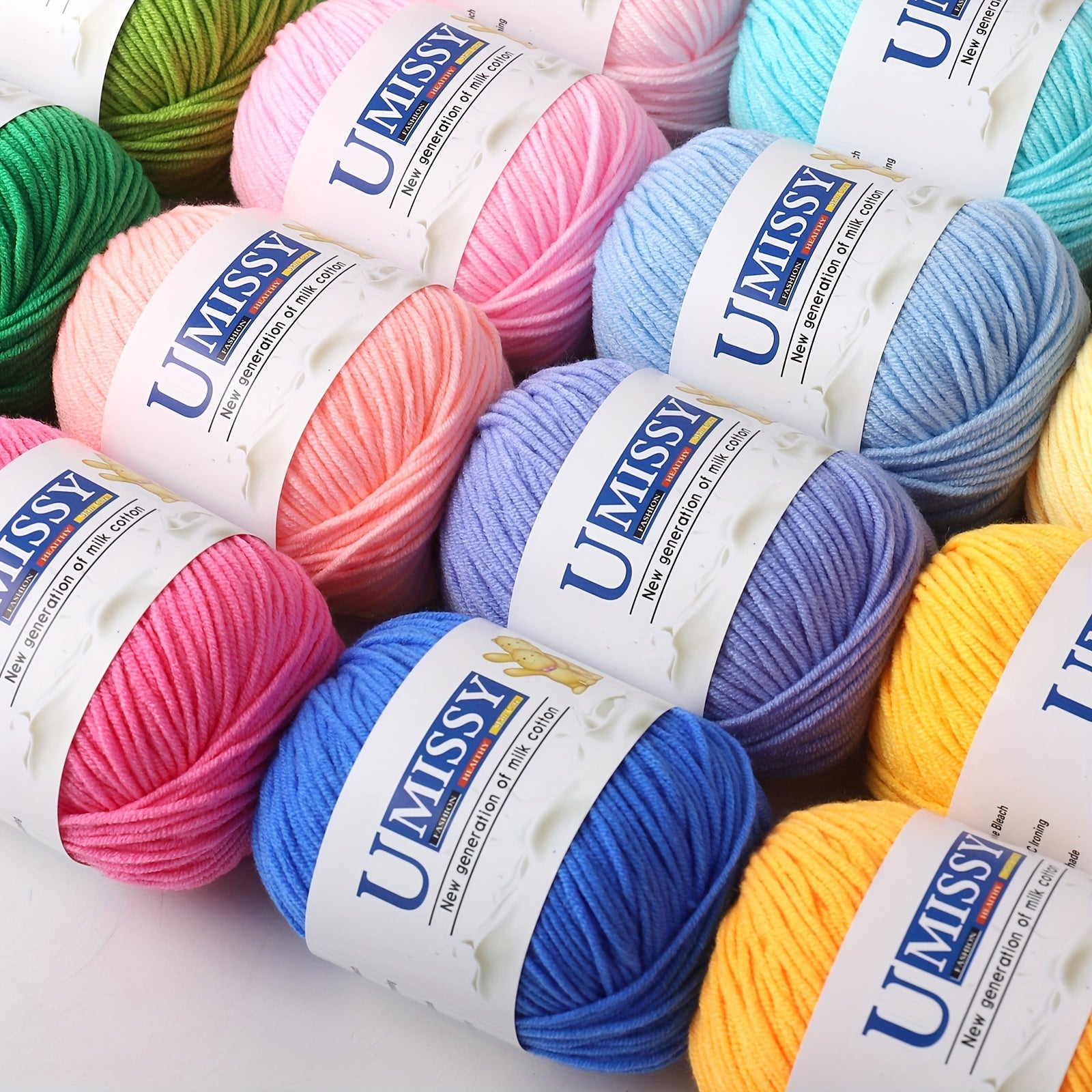 2pcs 50g Cotton Blended Knitting Yarn Soft Yarn For Beginners DIY Yarn