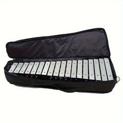 30 Note Glockenspiel Xylophone Foldable Wooden Frame Aluminum Bars Percussion