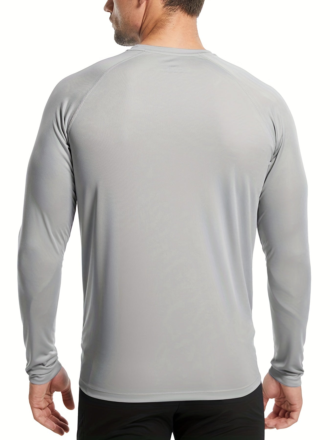 3 Pcs Men's UPF 50 Sun Protection T shirts Long Sleeve Quick Dry Tops