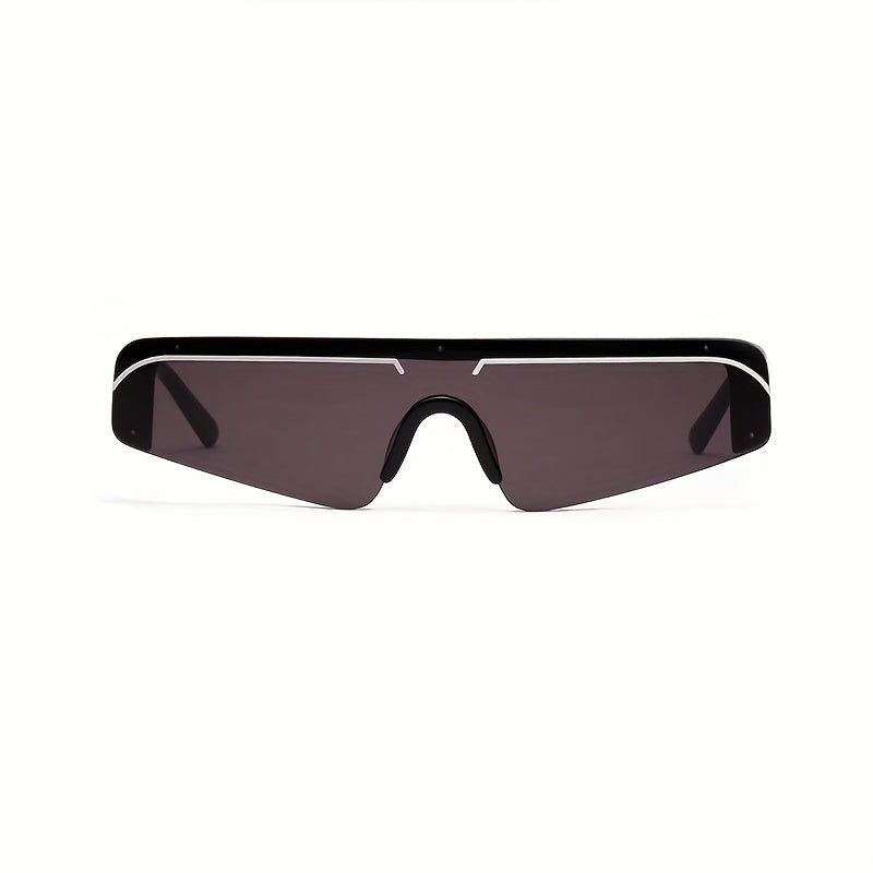 Y2K Semi Rimless Sunglasses UV400 Sun Shades