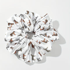 Large Animal Print Scrunchies Hair Tie Leopard Hair Rope Tiger Hair Accessories