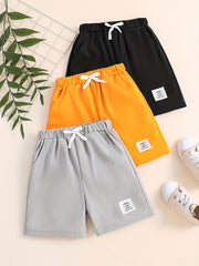 3pcs Boys Comfortable Quick Drying Shorts for Summer