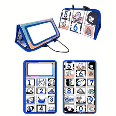 2pcs Interactive Foldable Time Mirror Toy Early Education Floor Game