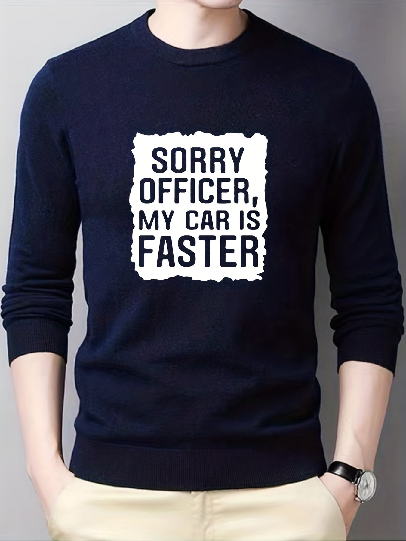 Men's Casual Warm Knitted Sweater for Fall Winter