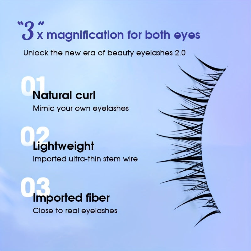 10pcs Natural False Eyelashes for Thai Makeup Style