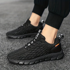 Men's Knitted Walking Shoes Lightweight Comfy Casual Shoes