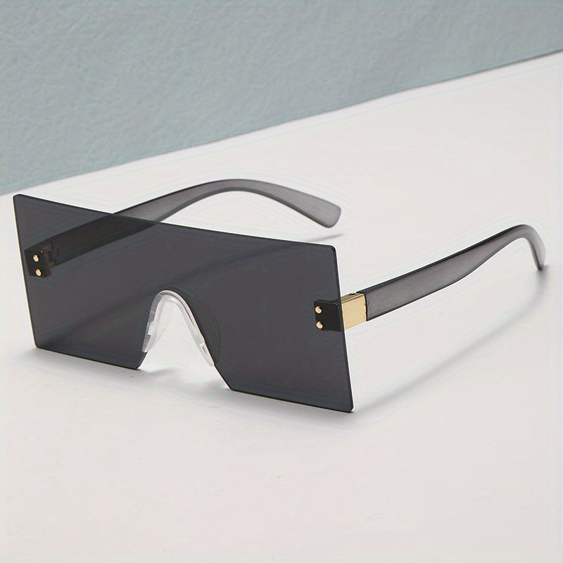 Square Oversized Sunglasses UV400 Sun Shades for Vacation
