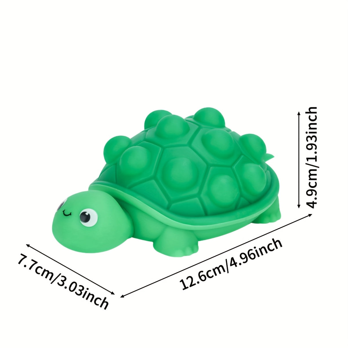 3D Turtle Bubble Popper Finger Toy Quick Release