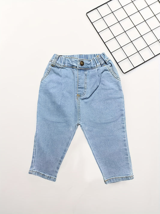 Girls Loose Fit Denim Pants Casual Jeans For Kids