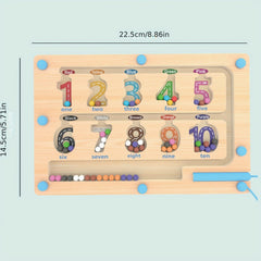 Educational Wooden Counting & Sorting Activity Board