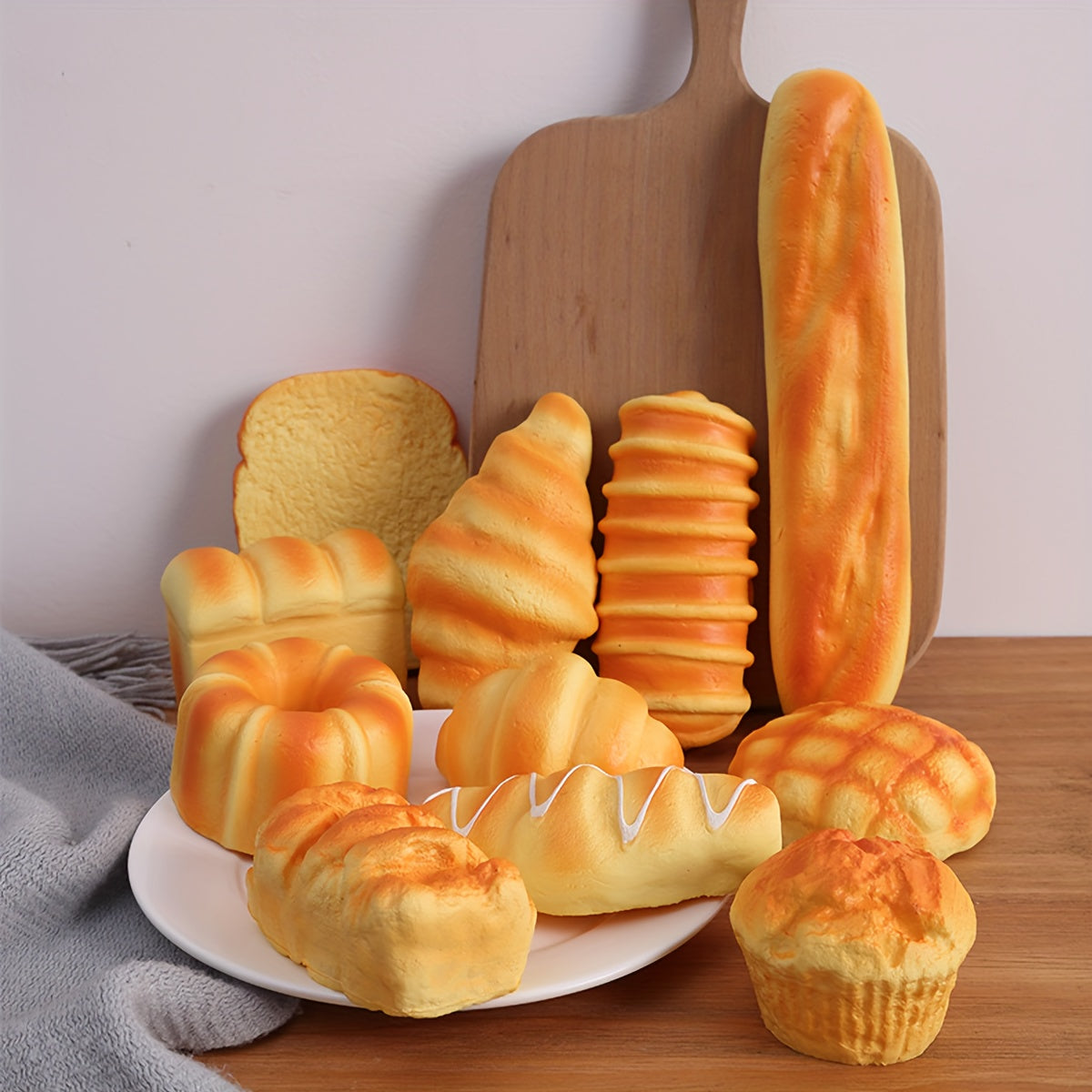 Bread Shaped Decorative Props for Photography and Display