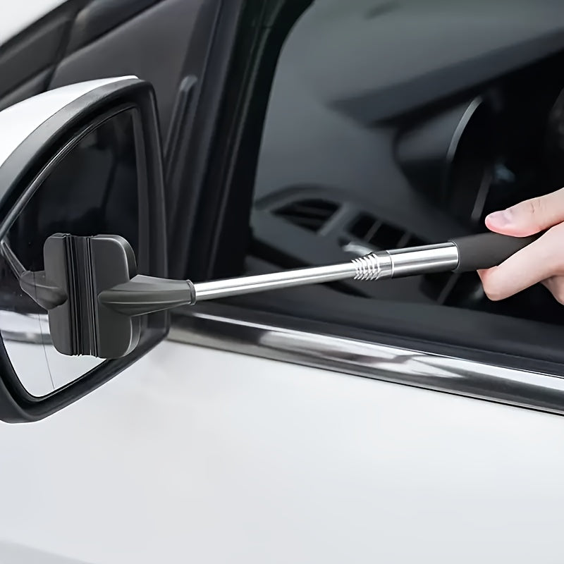 Retractable Portable Wiper for Car Rearview Mirrors and Windows