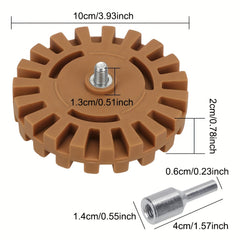Rubber Eraser Wheel Car Repair Paint Tool Glue Sticker Decal Remover