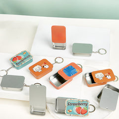Portable Candy Box with Key Lock Pill Jewelry Storage