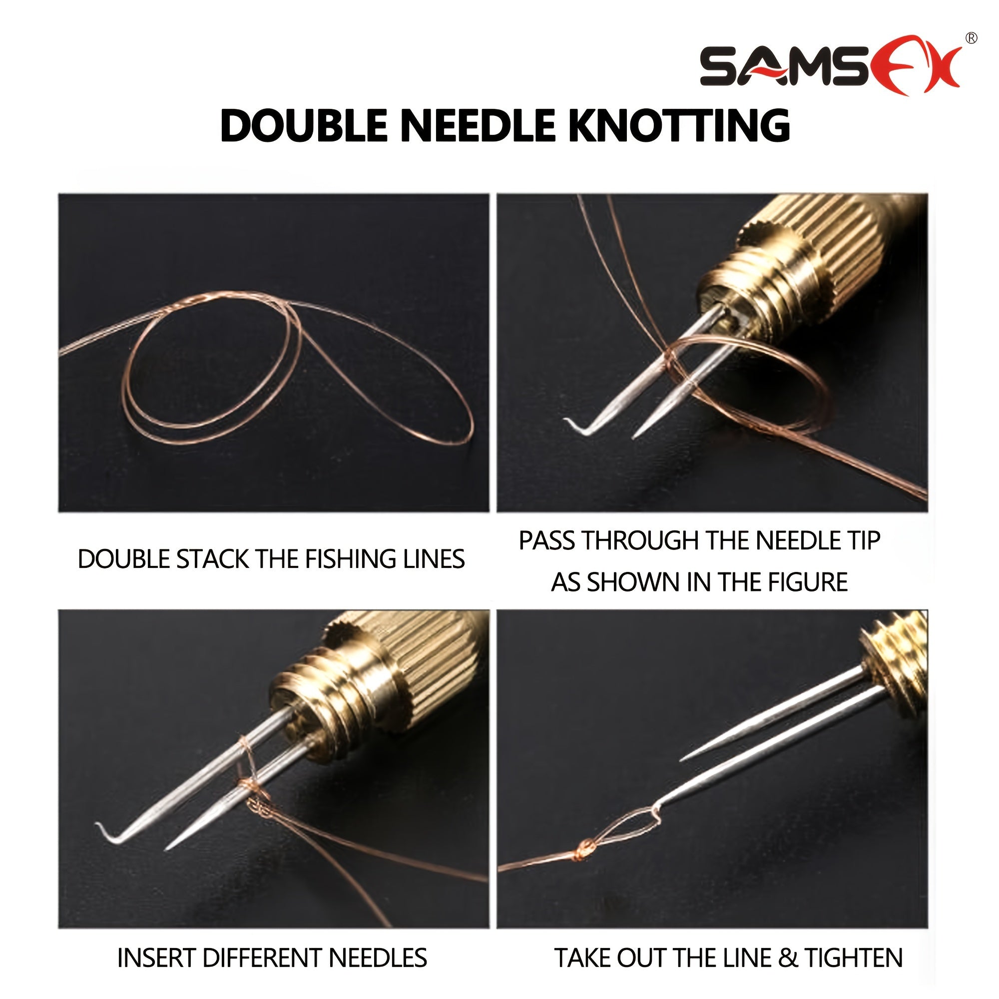 SAMSFX Fishing Hook Tier Stainless Steel Loop Tyer