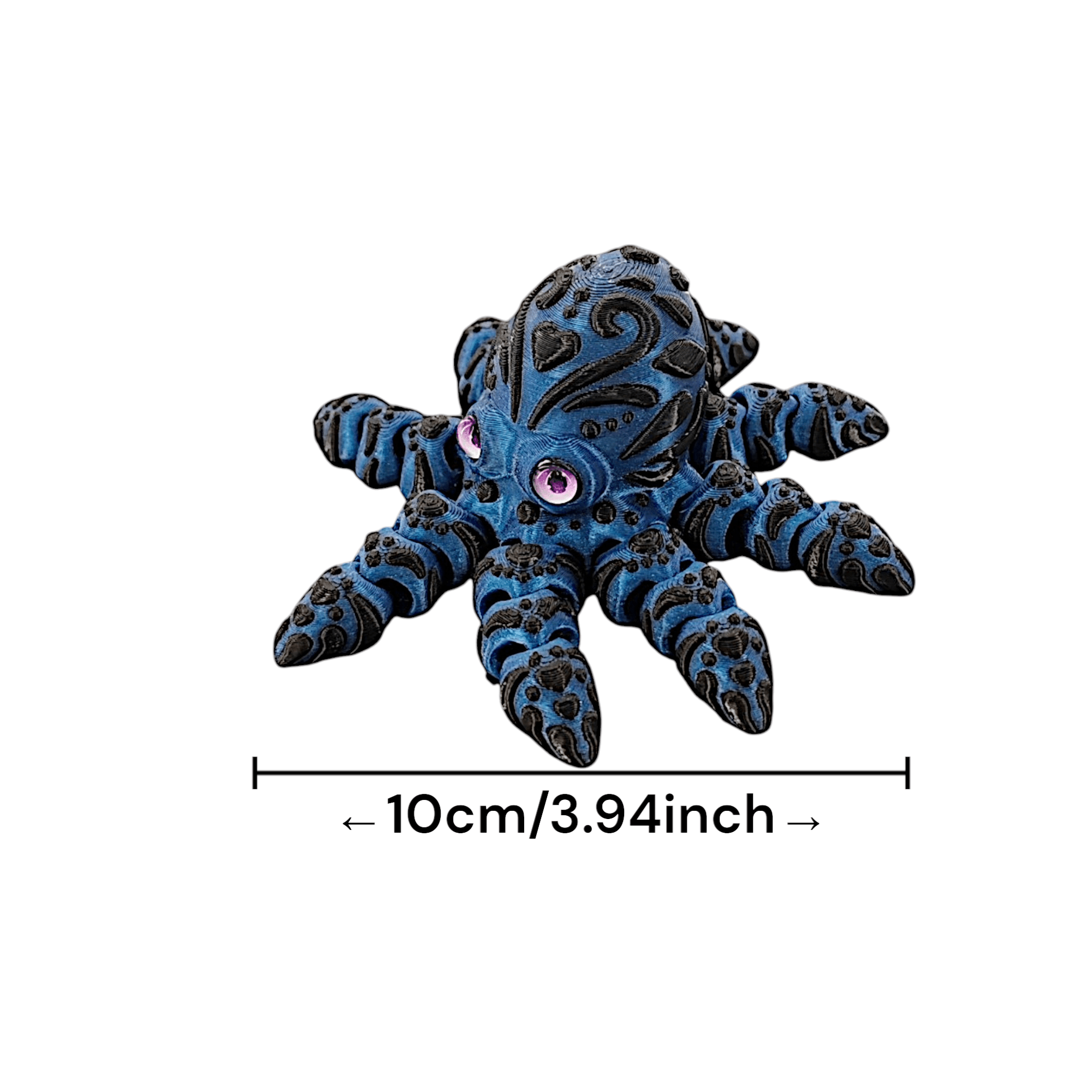 3D Printed Octopus Decor Vibrant ABS Mini Statue for Home Office