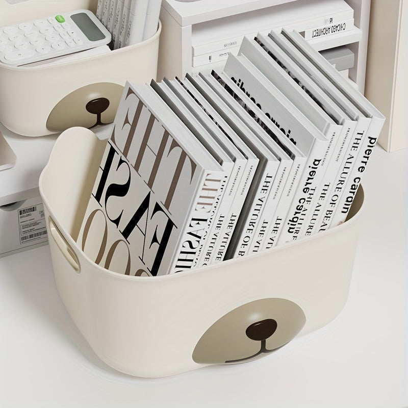 3pcs Office Storage Organizer Plastic Bin Basket
