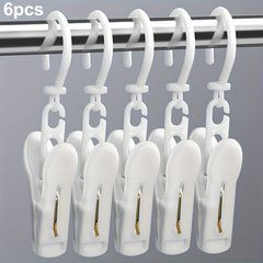 6pcs Windproof Clothes Pegs Drying Clip Travel Towels Hanger Laundry Clip