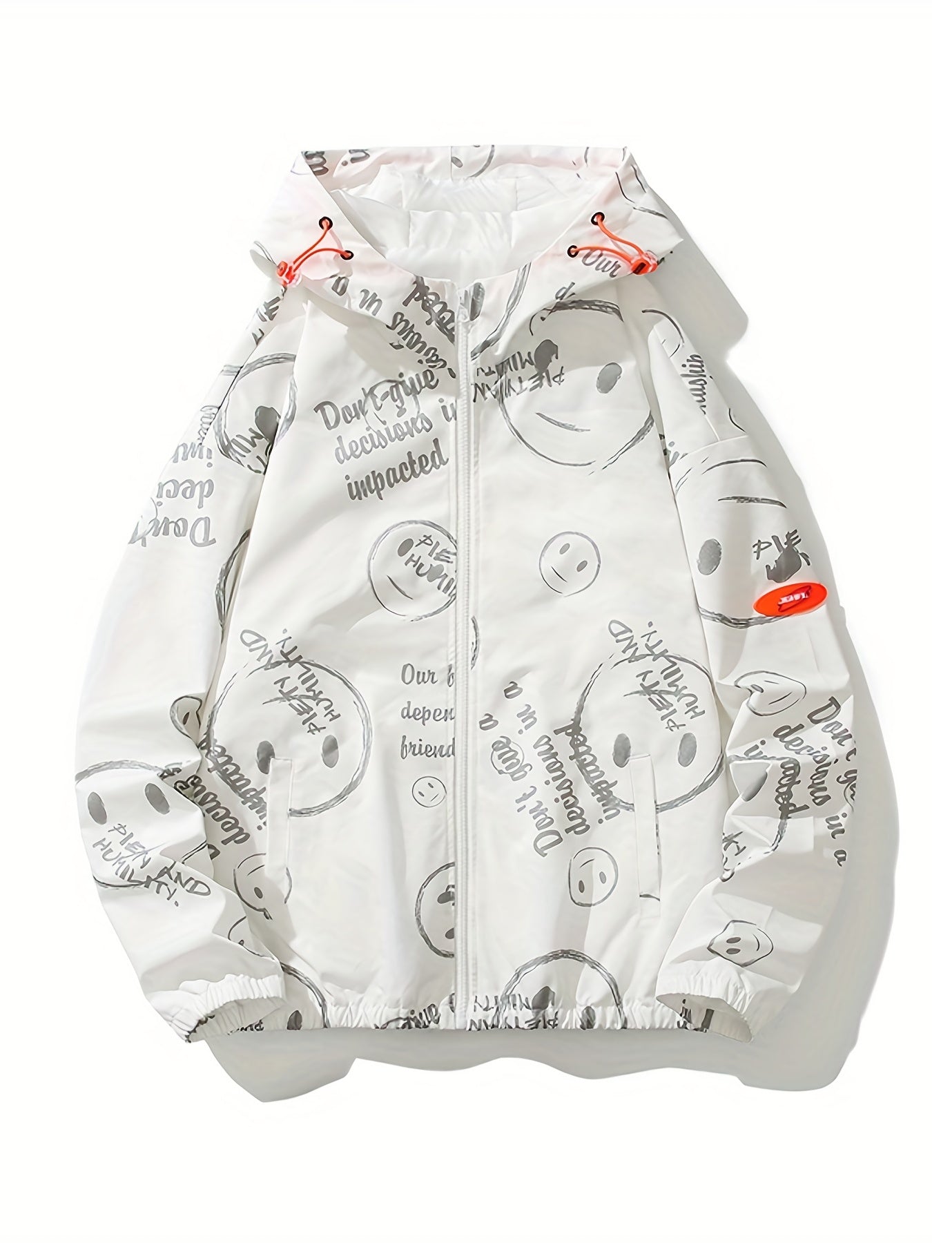 Men's Casual Hooded Windbreaker Jacket for Spring and Fall