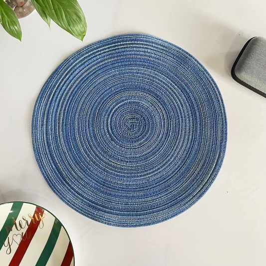 Round Woven Placemat Kitchen Table Mat Dining Table Decor