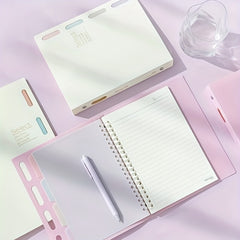 A5 Detachable Coil Notebook with 4 Index Pages