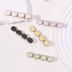 5pcs Hair Clips Marbling Bobby Pin Hair Slides Non Slip Hair Decoration