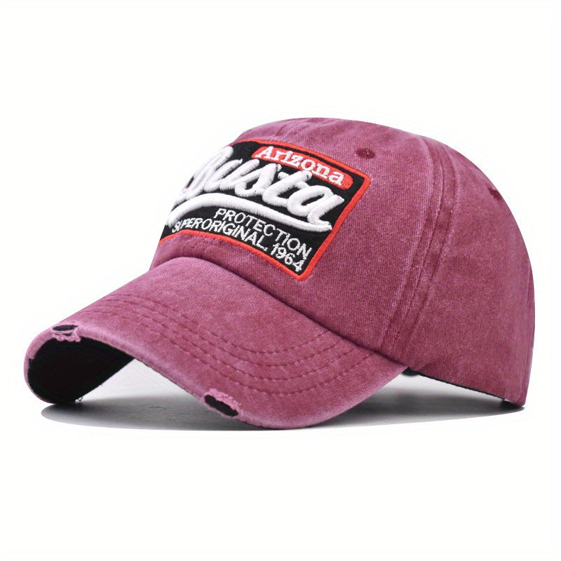 Large Letter Busta Embroidered Sunscreen Baseball Cap