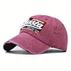 Large Letter Busta Embroidered Sunscreen Baseball Cap