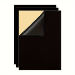 3pcs Peel and Stick Felt Board Adhesive Backing Self Adhesive Flocking Cloth