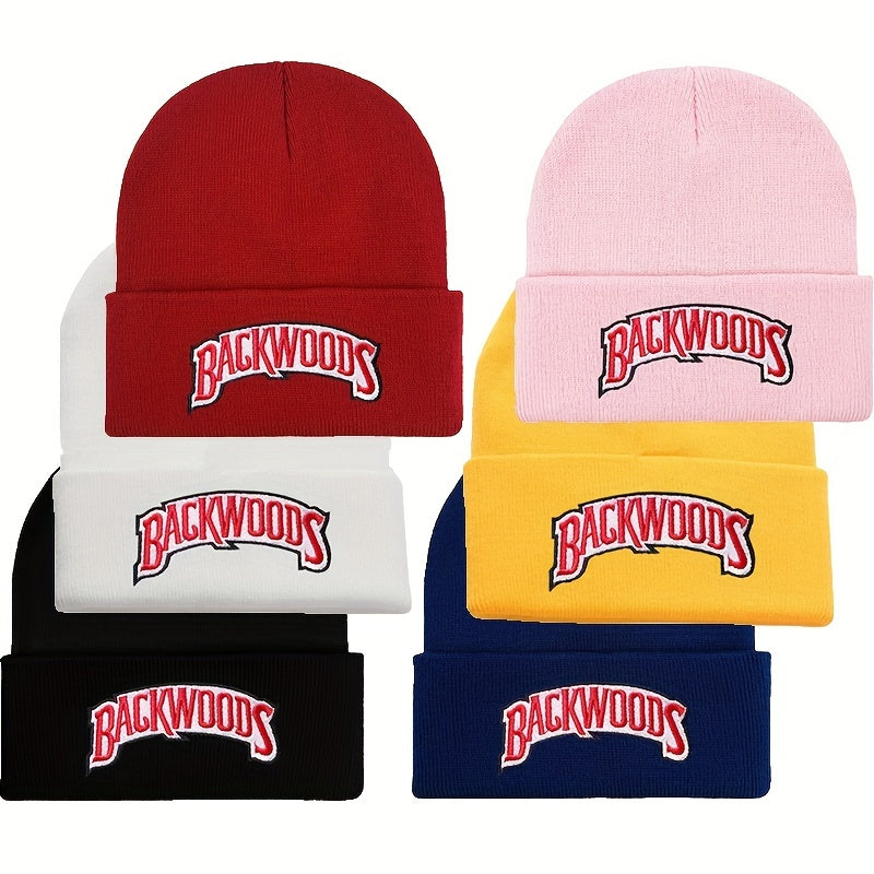 Embroidered Knitted Hat Beanie Hat for Men & Women