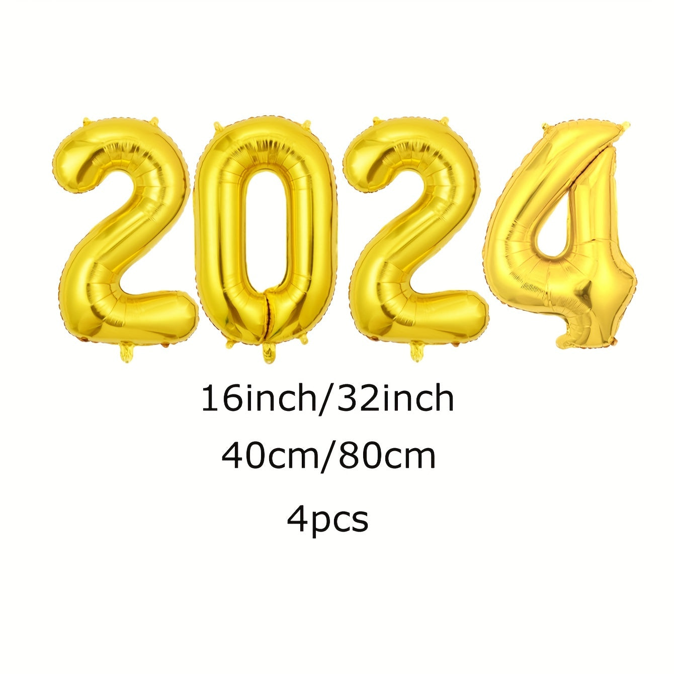 4pcs 40 81 Number Foil Balloons Christmas Year Party Decorations Navidad