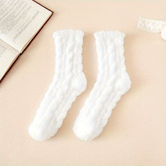 12 Pairs Cozy Fuzzy Socks Women's Stockings & Hosiery