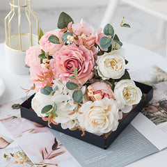 1pc Silk Rose Bouquet Artificial Flowers Home Decor
