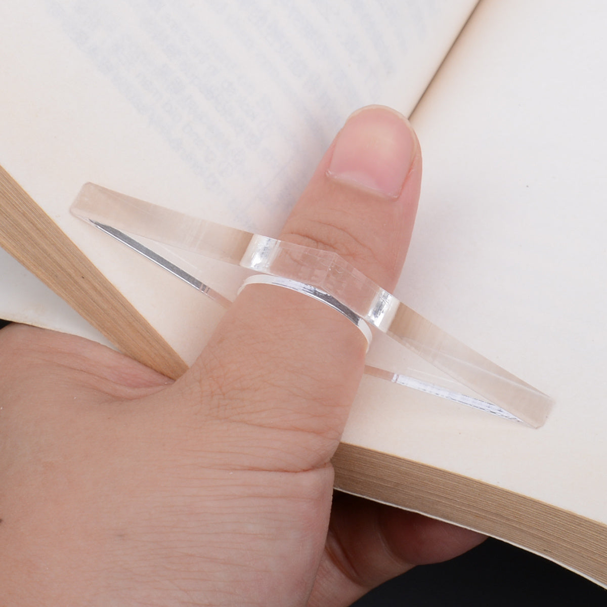Acrylic Page Expander for Book Reading, Transparent Design