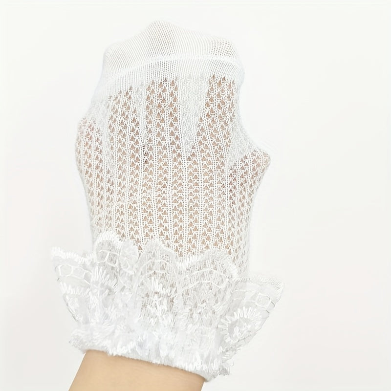 3 Pairs Baby Lace Princess Socks  Newborn Mesh Breathable Socks
