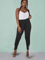  High Waist Leggings with Cross Detail
