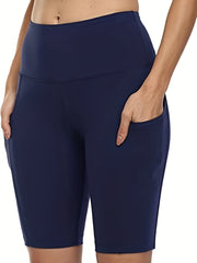 High Waist Yoga Shorts Women's Activewear with Tummy Control