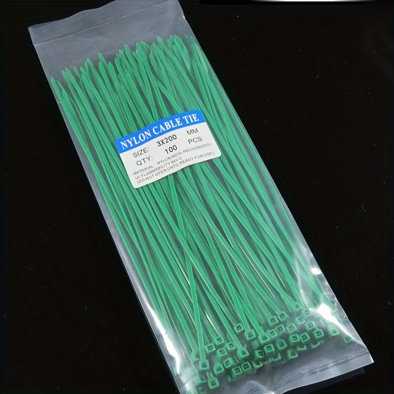 100pcs Nylon Cable Tie Self-locking Binding