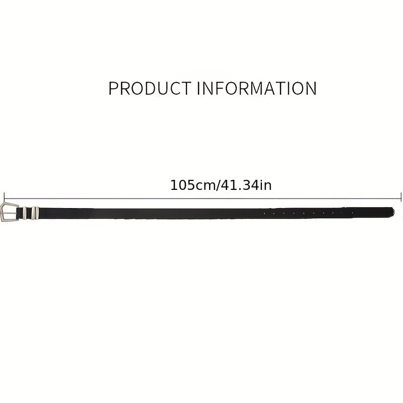 Fashionable Wind Trapezoidal Metal Waistband with Pin Buckle