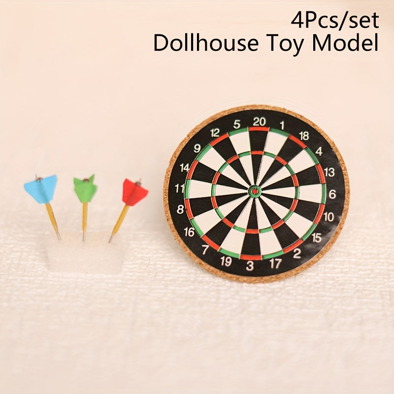 Baotree Dollhouse Mini flying disc Set Ornament