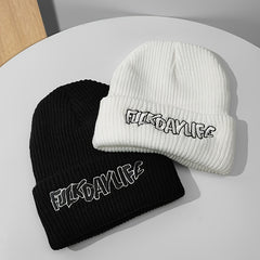 Men's Winter Knit Cuff Beanie Hat Hip Hop Warm Cap Ski Casual