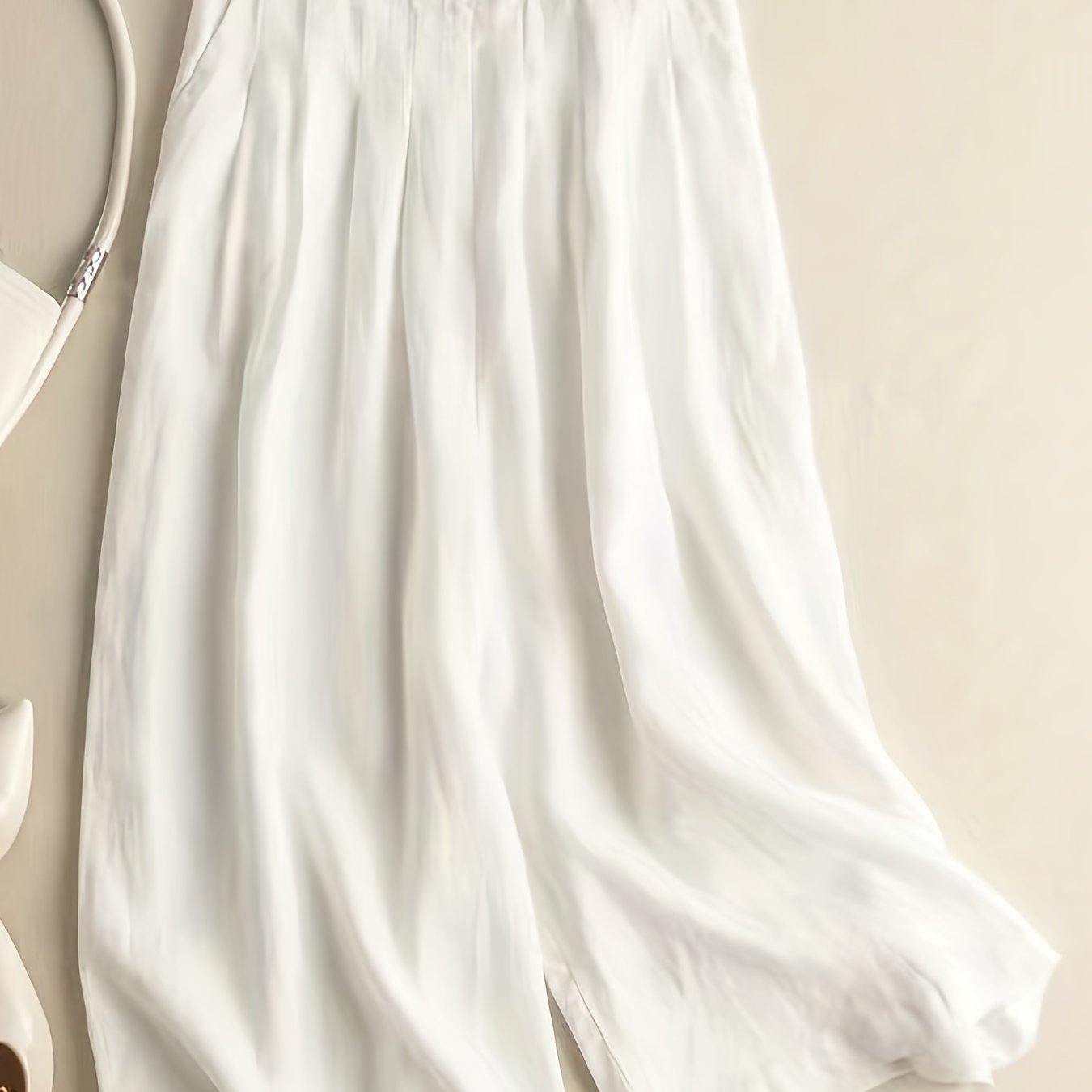 Floral Pattern Wide Leg Pants Casual Loose Pants for Spring & Fall