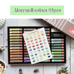 48 Colors Soft Pastels Set For Art Painting Drawing Blending