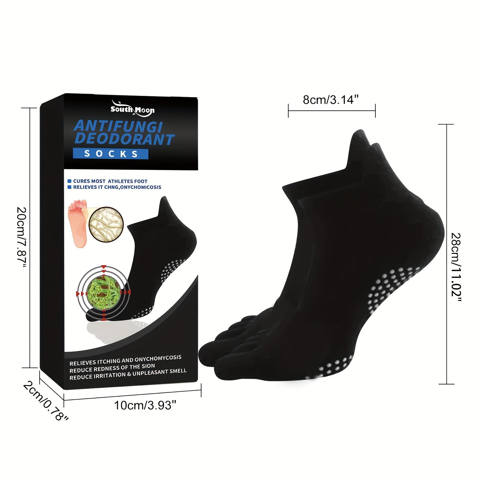 1pc Microcapsule Socks Non Slip Anti Foot Sweat Thermal Socks