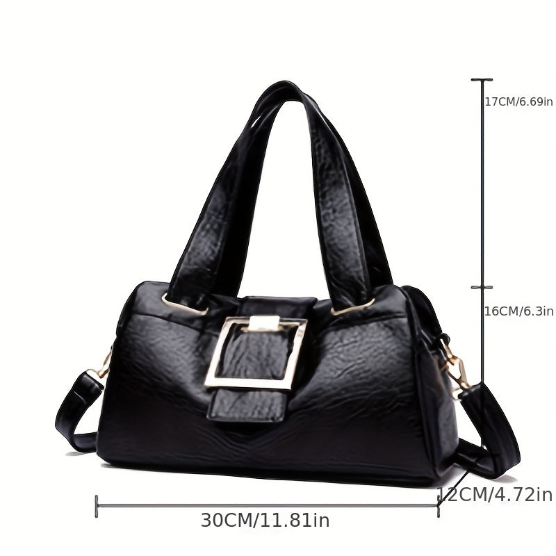 Large Capacity Shoulder Bag Soft Handbag Stylish Crossbody Bag